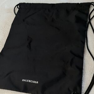 Balenciaga Black Drawstring Bag